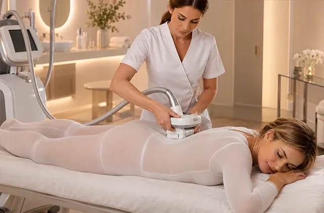 Sesión de tratamiento corporal con tecnología LPG Endermologie